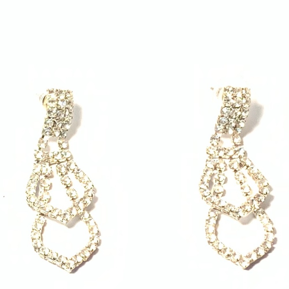 Diamond Clustered Earrings